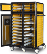 Gastrolley İkili Hastane Tepsi Taşıma Arabası Sıcak + Nötr 101x79x158 G.MD.100.25.D