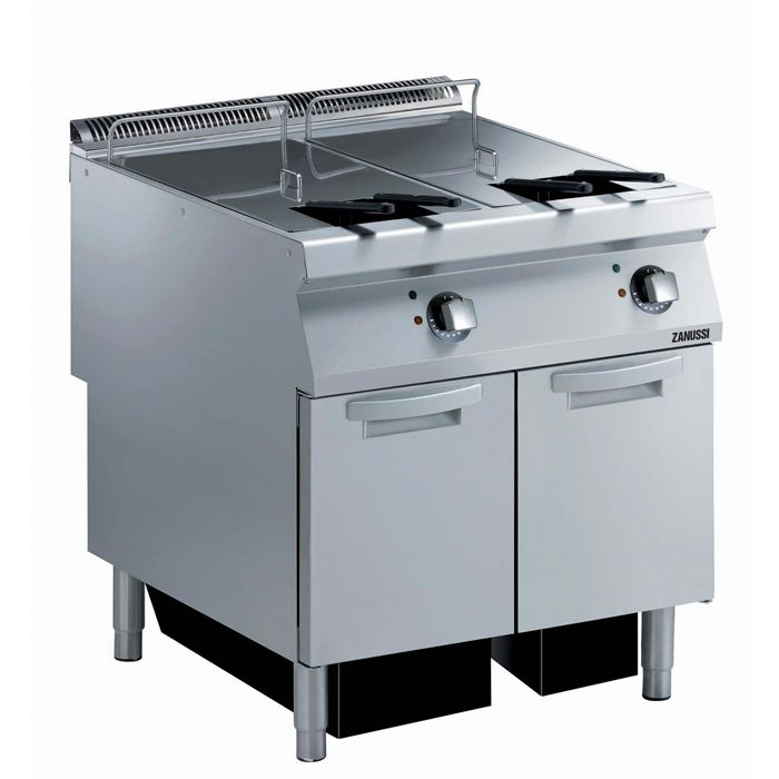 Zanussi  392338 EVO 900 Serisi Dolaplı V Tipi Hazneli 23+23 lt Elektrikli Fritöz 80x90x85 cm