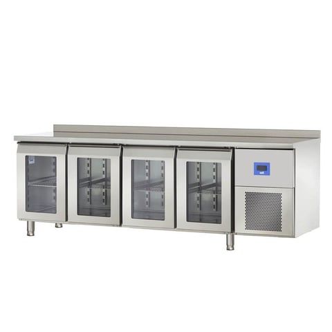 Öztiryakiler TAG 470 NMV 4 Cam Kapılı Yatay Tezgah Tipi Buzdolabı, 625 L, 304K