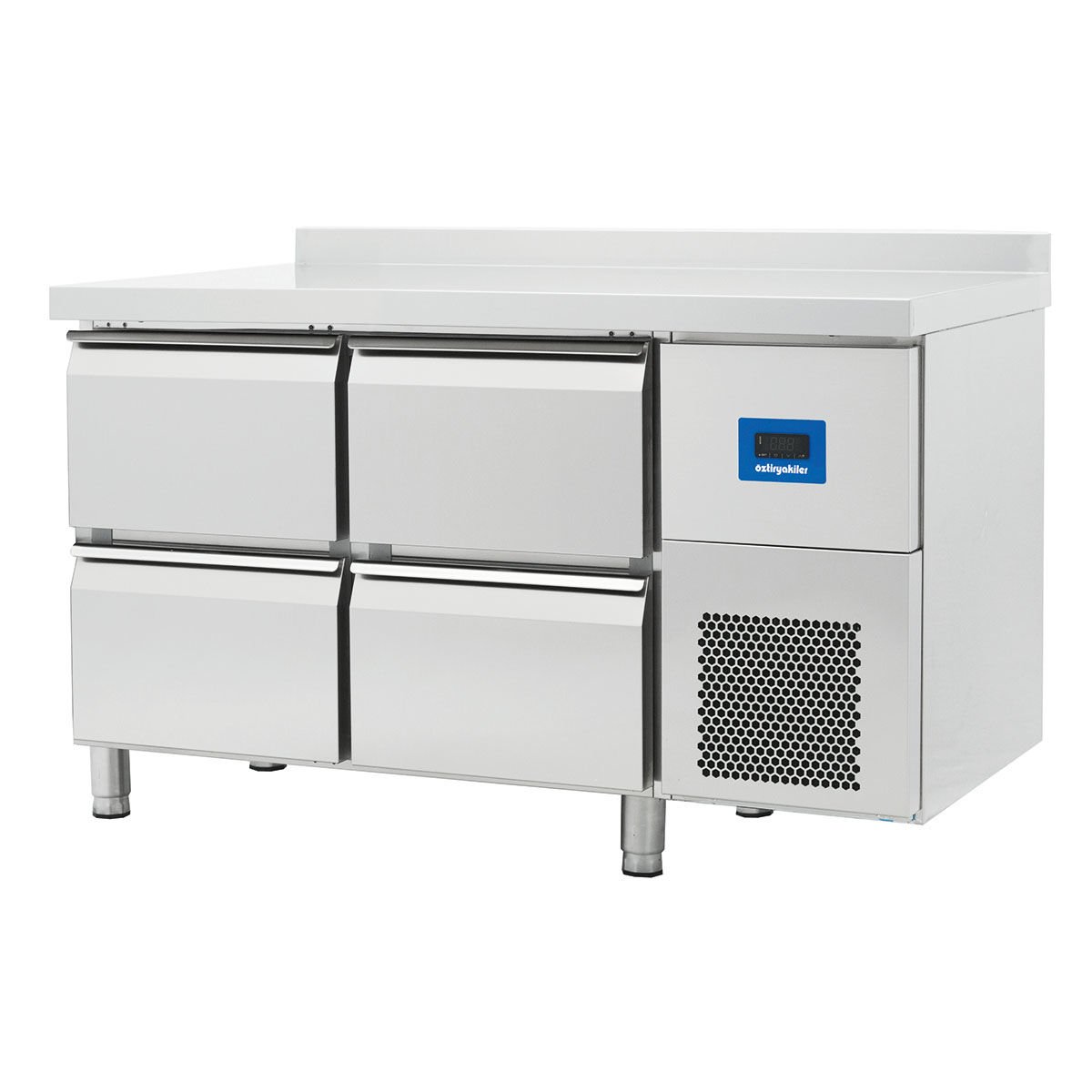 Öztiryakiler TAG 270 LMV 4 Çekmeceli Yatay Tezgah Tipi Derin Dondurucu, 301 L, 304K
