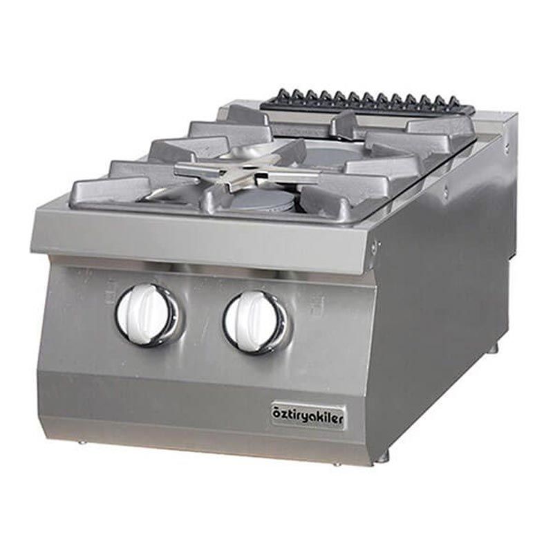 Öztiryakiler Set Üstü Ocak 700 Seri Gazlı 2 Açık Ateş 40*70*28 (2x7,5 kW)