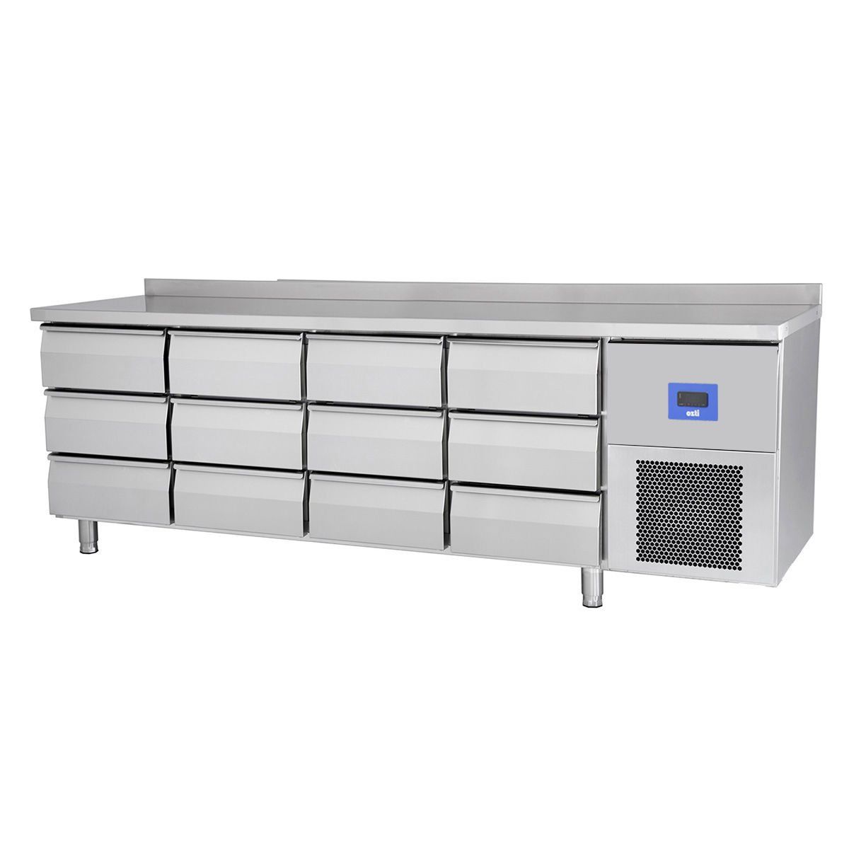 Öztiryakiler TAG 470 NMV 12 Çekmeceli Yatay Tezgah Tipi Buzdolabı, 625 L, 304K