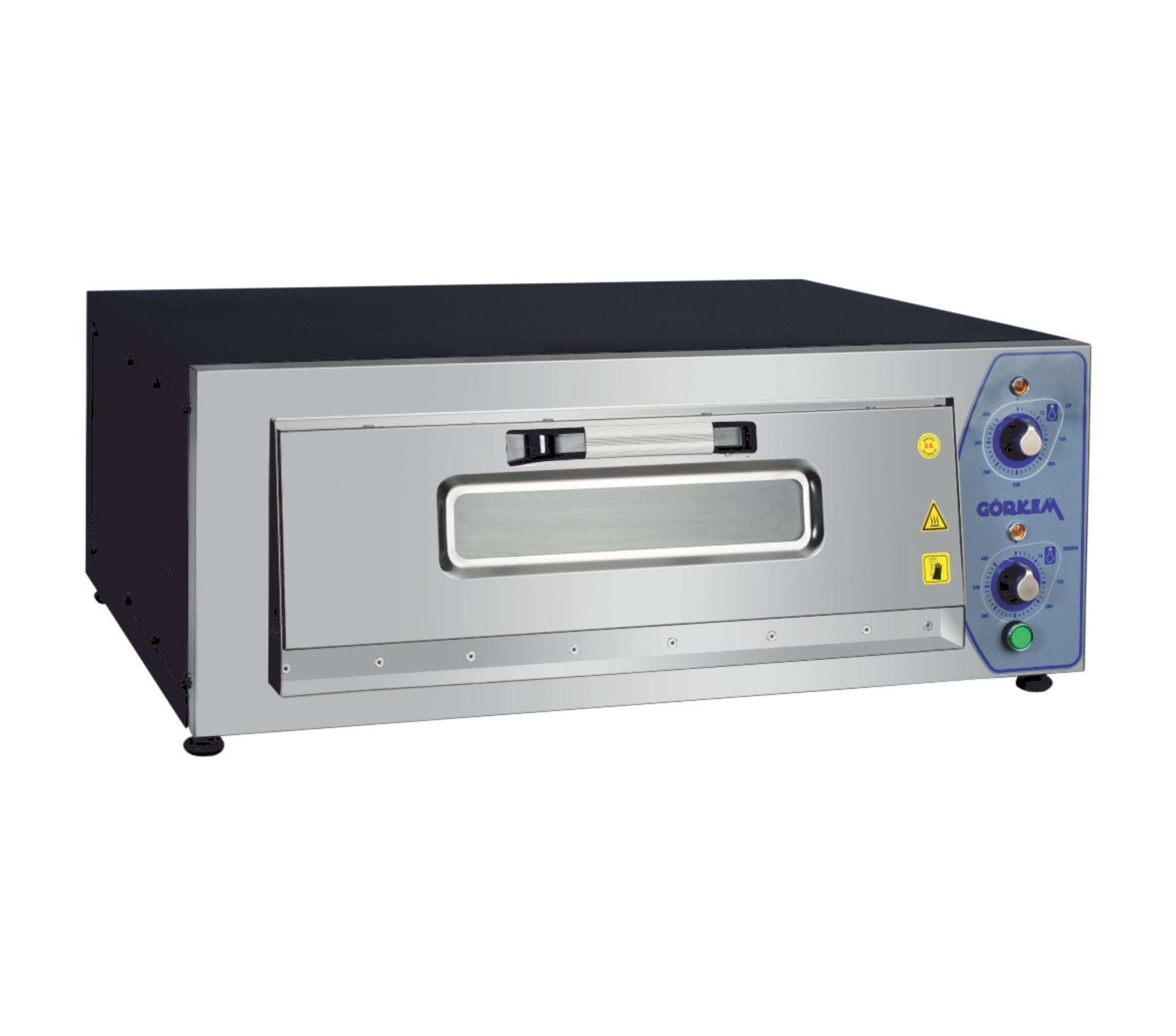 Görkem P520-1 Pizza Fırını Elektrikli 25 cm x 4 Adet Pizza Kapasiteli 380V 5200