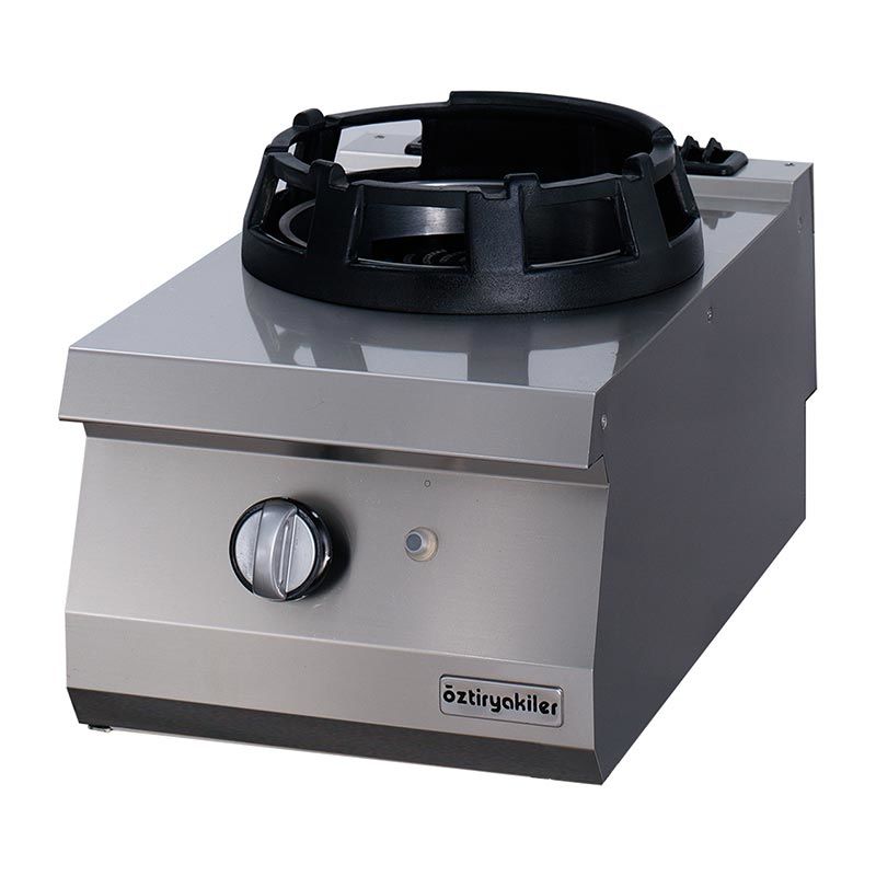 Öztiryakiler 700 Seri Set Üstü Tekli Wok Ocak Gazlı 40x70x30-14kW