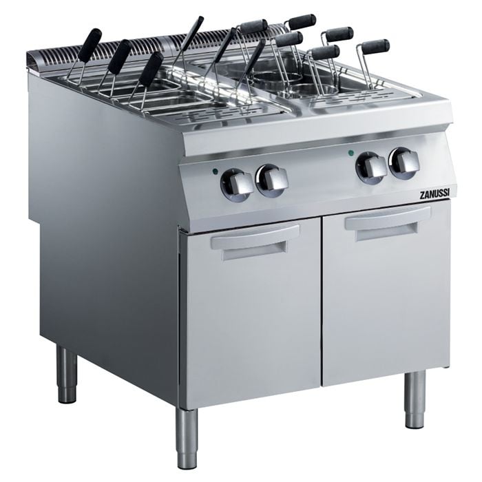 Zanussi 392127 EVO 900 Serisi Dolaplı 2x40 lt Elektrikli Makarna Haşlama Makinesi 80x90x85 cm