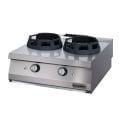Öztiryakiler 700 Seri Set Üstü İkili Wok Ocak Gazlı 80x70x30-28kW