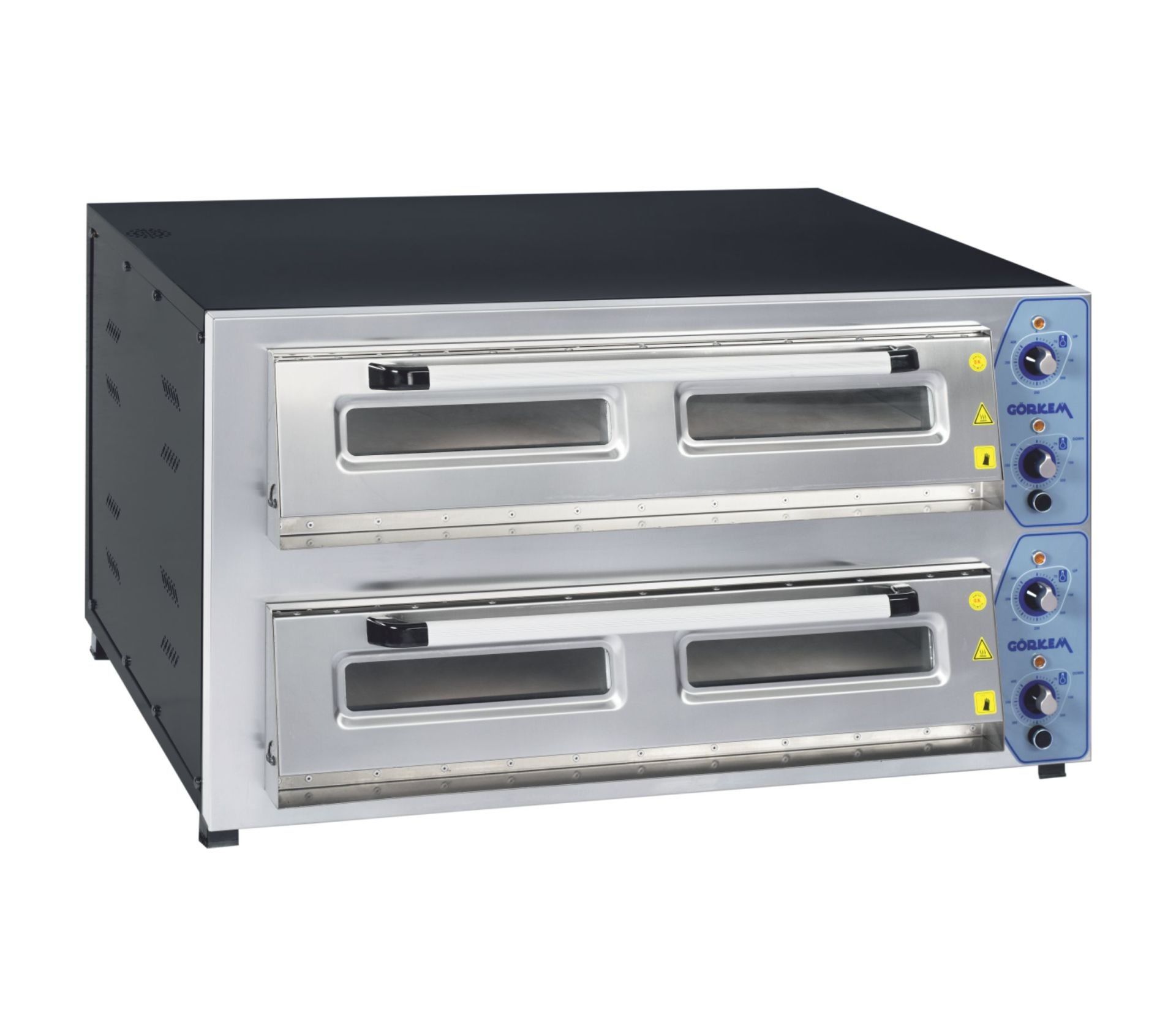 Görkem P620-2 Çift Katlı Pizza Fırını Elektrikli 30 x 8 Adet Pizza Kapasiteli 220V 6202