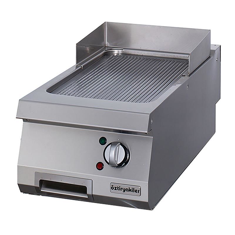 Öztiryakiler 700 Seri Set Üstü Grill Plate Oluklu Elektrikli 40x70x30
