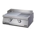 Öztiryakiler 700 Seri Set Üstü Grill Plate Yarı Oluklu Elektrikli 80x70x30