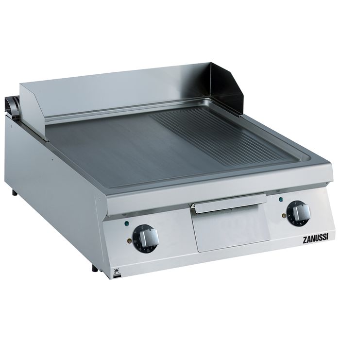 Zanussi 392358 EVO 900 Serisi Set Üstü  Elektrikli Oluklu Krom Kaplamalı Izgara 80x90x25 cm