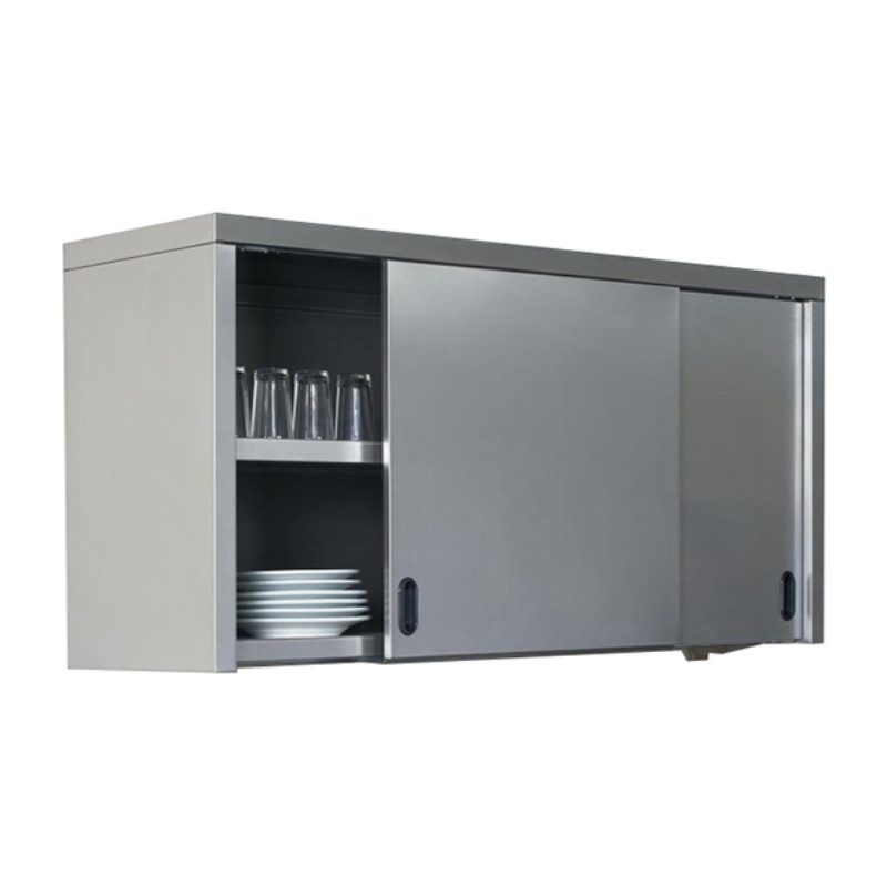 Paslanmaz Sürgü Kapılı  Duvar Dolabı