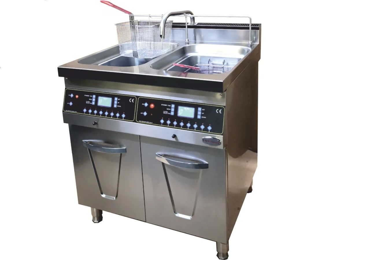 Otto'X 75 Lik Seri Dijital Termostatlı Elektrikli Fast Food Fritöz OTX-7DEFF 80, 800x750x850 mm