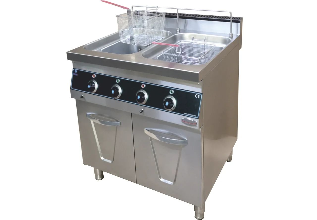 Otto'X 90 Lık Seri Mekanik Termostatlı Elektrikli Fritöz OTX-9FR 40, 400x900x850 mm