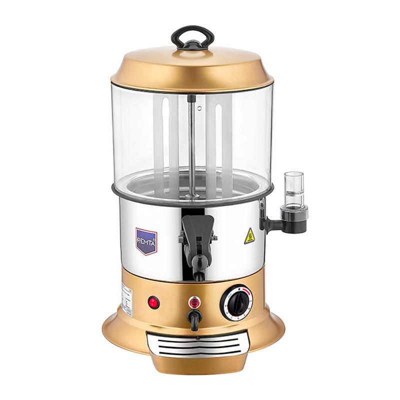 Remta CS9 Sahlep ve Sıcak Çikolata Isıtma Makinesi, 5 Litre, Gold