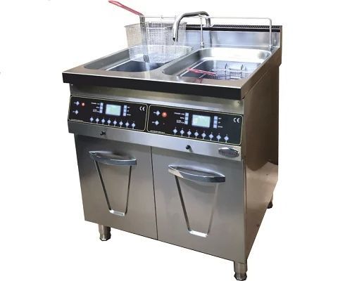 Otto'X 90 Lık Seri Dijital Termostatlı Elektrikli Fast Food Fritöz OTX-9DEFF 125, 1250x900x850 mm
