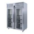 Iceinox VTS 1150 N CR-VG Dik Tip Snack ve GN Derin Dondurucu, 2 Cam Kapılı, 140x77x210 cm
