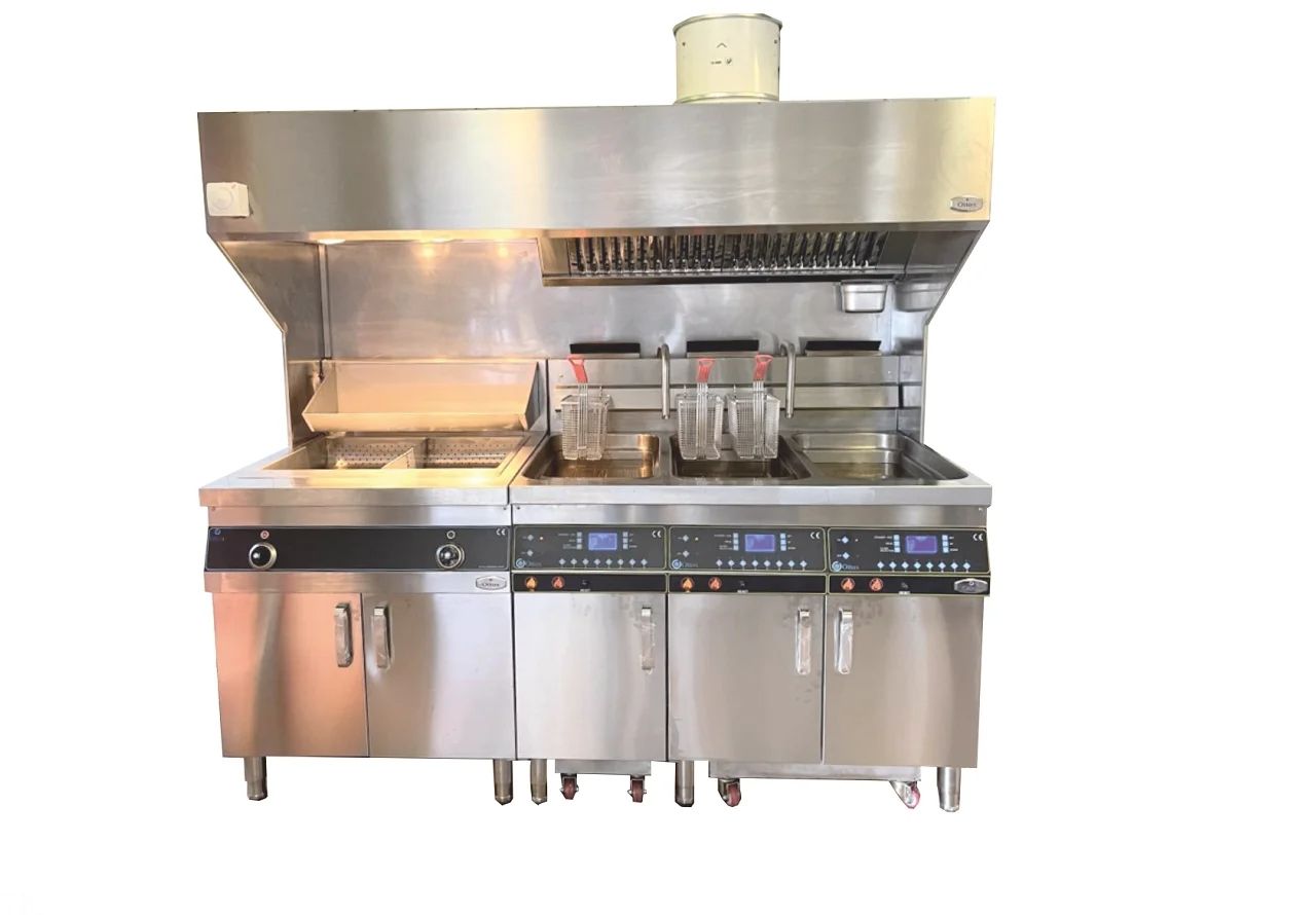 Otto'X Avrupa Tipi Gazlı Fritöz İstasyonu (Fritöz) OTX-FSG 80-2