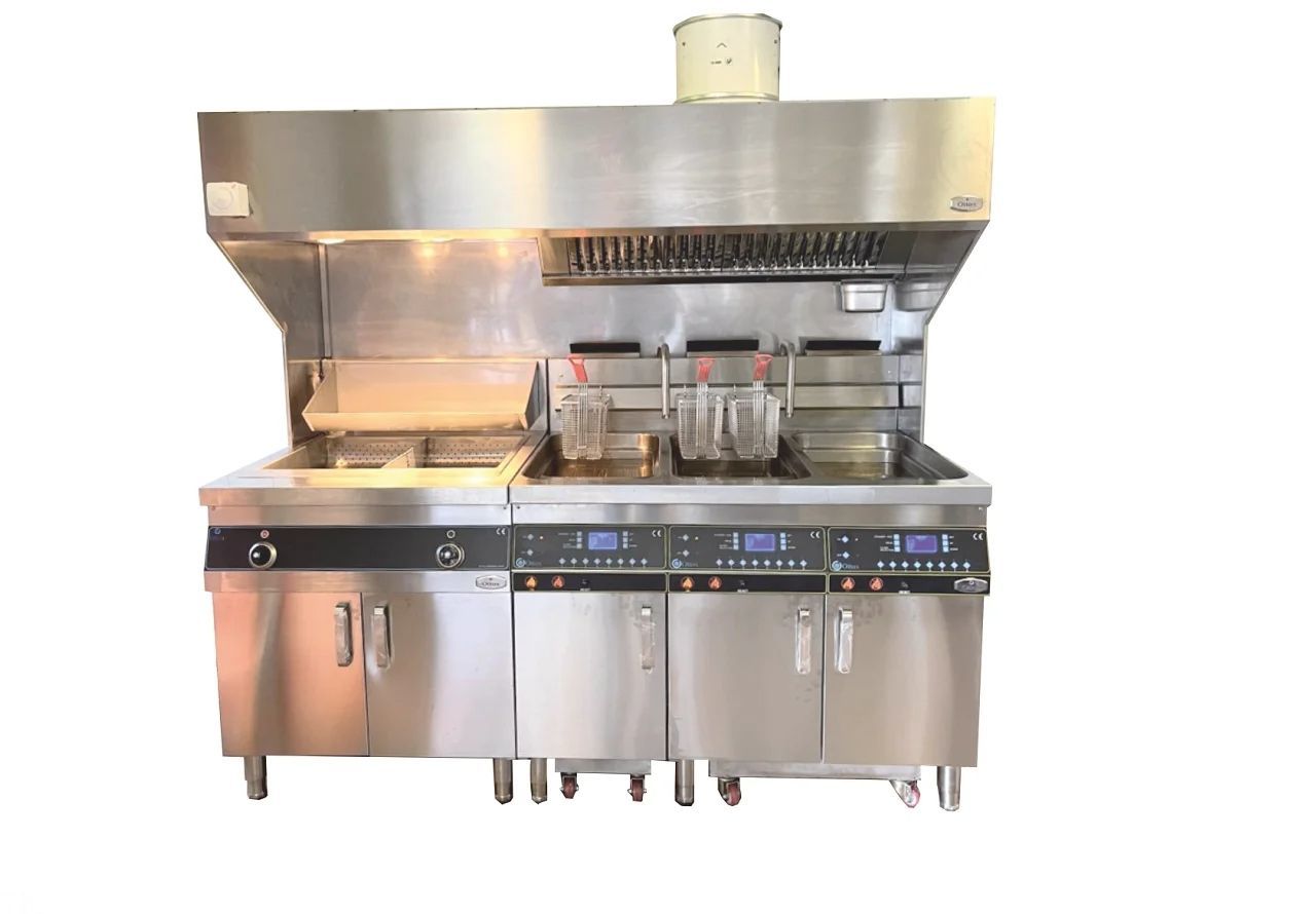 Otto'X Avrupa Tipi Gazlı Fritöz İstasyonu (Fritöz) OTX-FSG 125-3