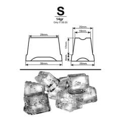 Icetech SS-25 Küp Buz Makinesi Hazneli 22 Kg/gün