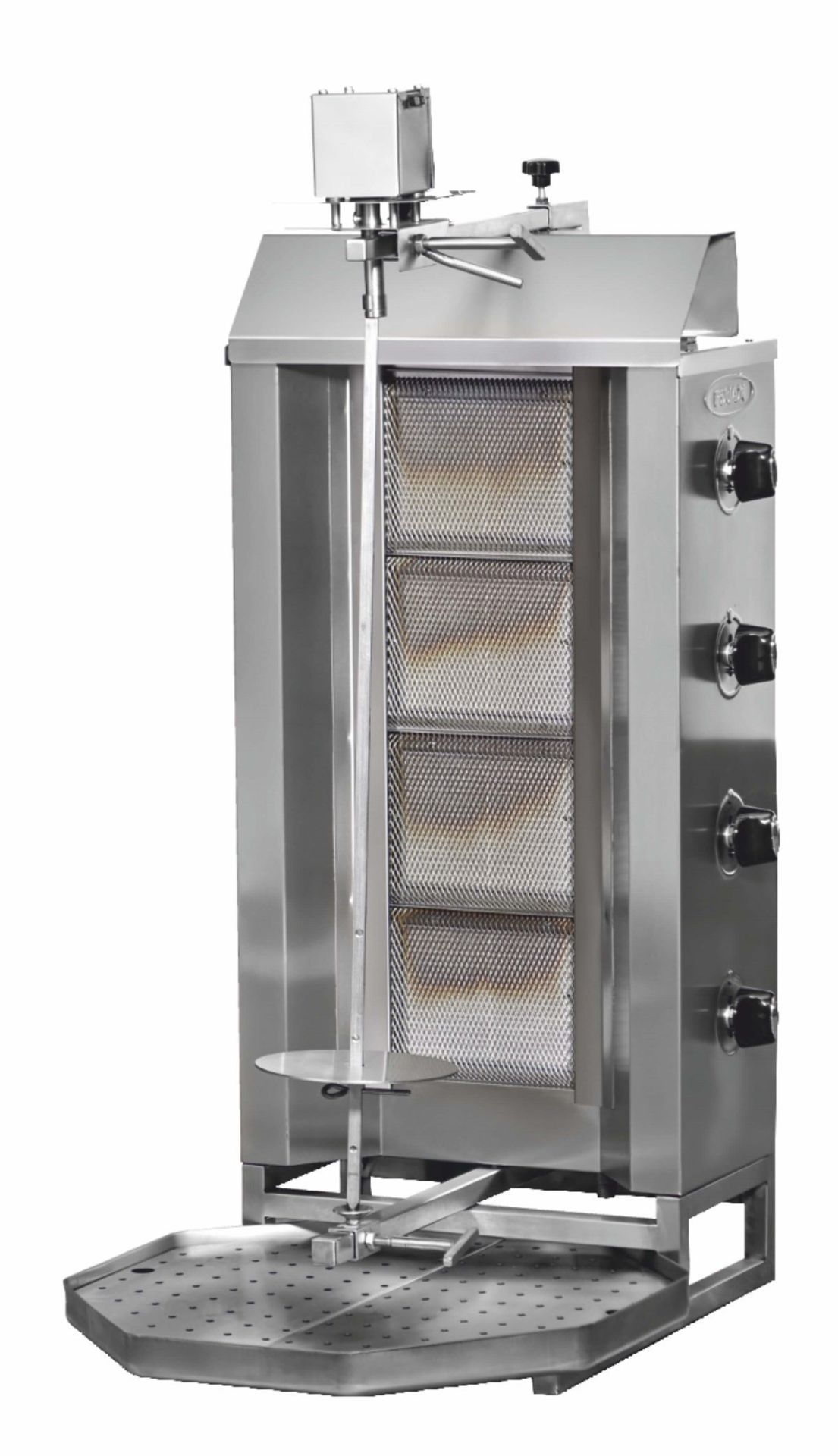 Pimak Üstten Motorlu Döner Ocağı 5 Radyanlı Gazlı LPG Ce Belgeli 47x75x135 cm DO8/M77-1(5P)