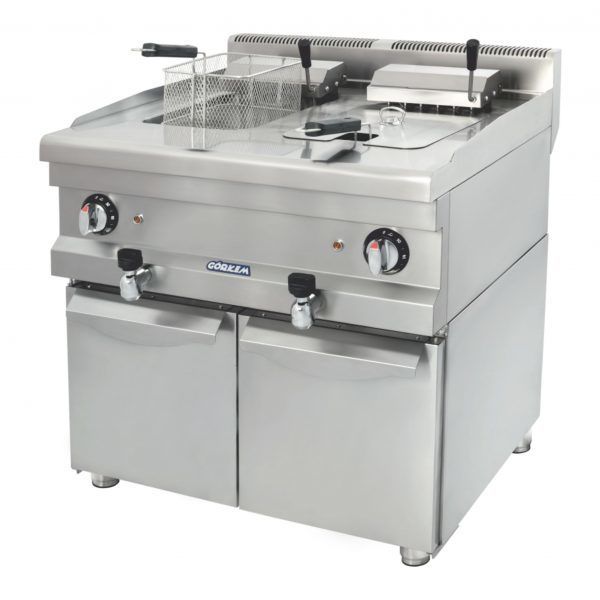 Görkem FG 870 Dolaplı Fritöz 12+12 LT LPG'li CE 80x71x85 cm 703 G