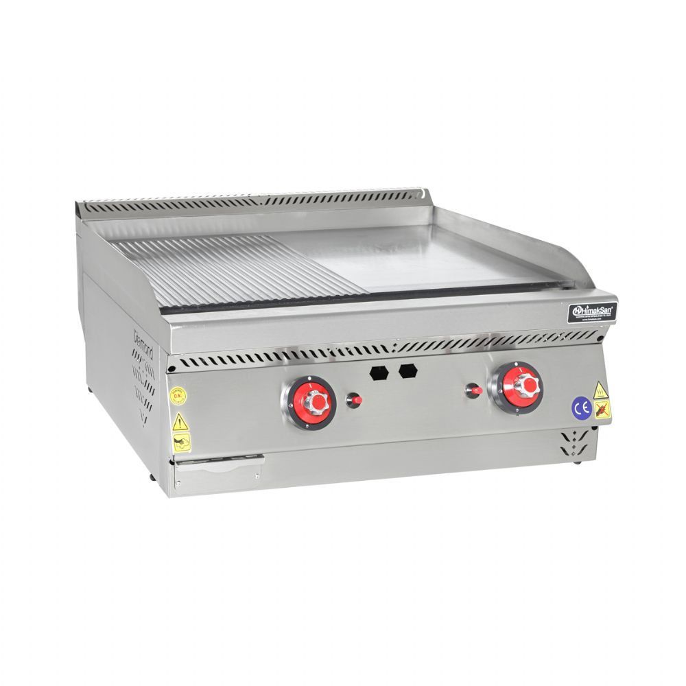 Himaksan HMK-PIGD 663 Düz Pleyt Gazlı Izgara Set Üstü 60x60x30 cm