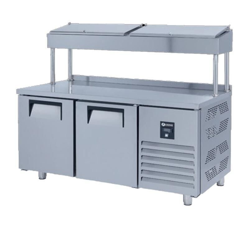 Iceinox PTS.H.330  Make Up Buzdolabı, Yüksek, 2 Kapılı, 150x70x85/140 cm