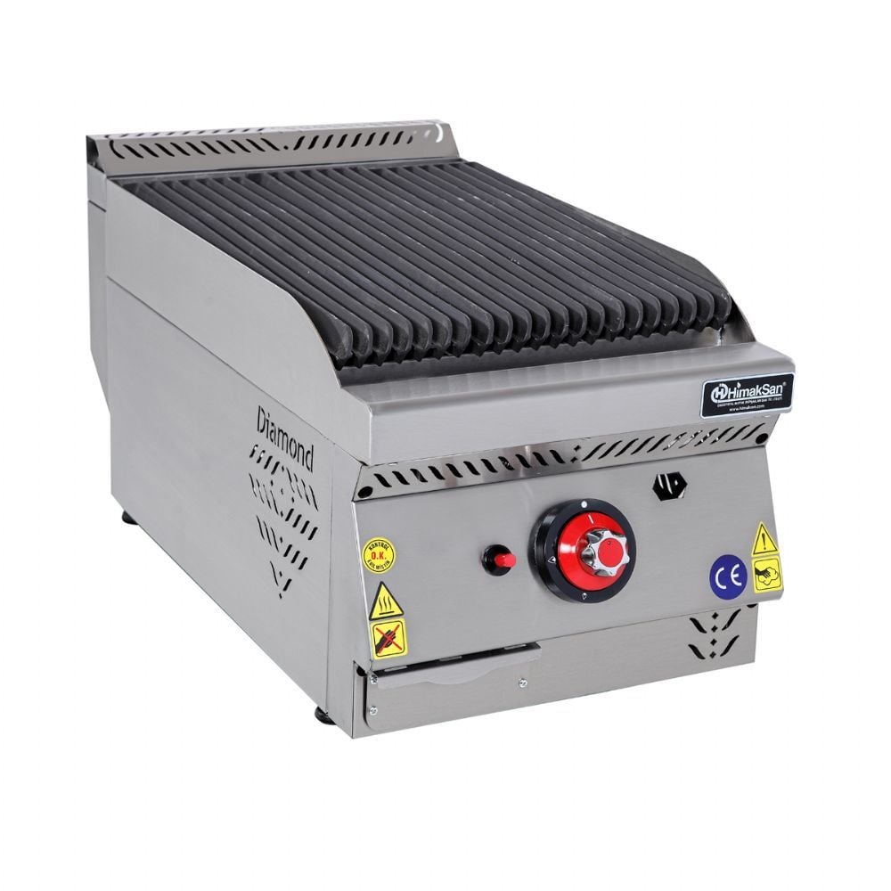 Himaksan HMK-SLIG 463 Gazlı Lavtaş Set Üstü Izgara 40x60x30 cm