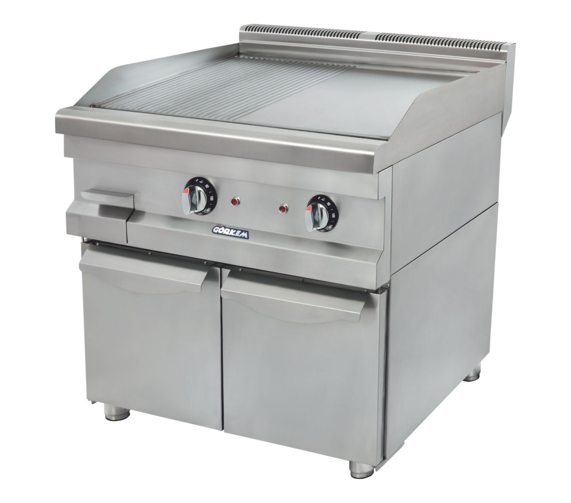 Görkem PE 870 Dolaplı Yarı Oluklu Izgara Elektrikli 80x71x85 cm 717