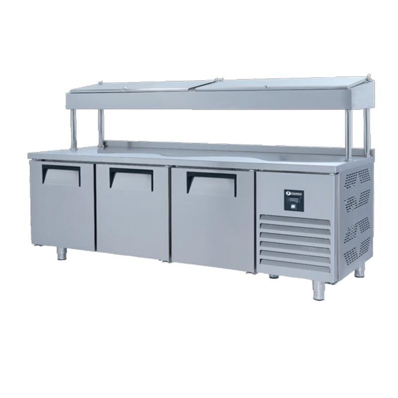Iceinox PTS.H.515 Make Up Buzdolabı, Yüksek, 3 Kapılı, 200x70x85/143 cm