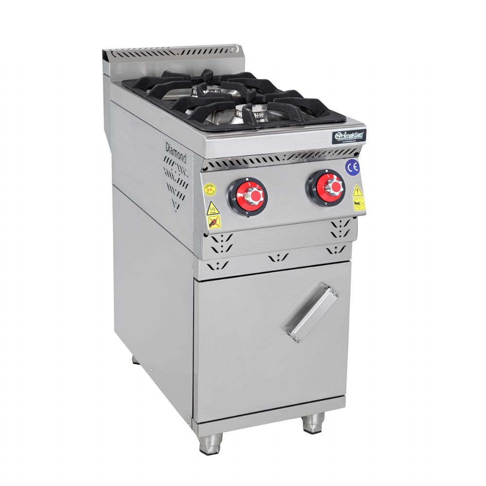 Himaksan HMK-DOG 468 İkili Gazlı Dolaplı Ocak 40x60x85 cm