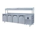 Iceinox PTS.H.650 CR Make Up Buzdolabı, Yüksek, 4 Kapılı, 250x70x85/143 cm