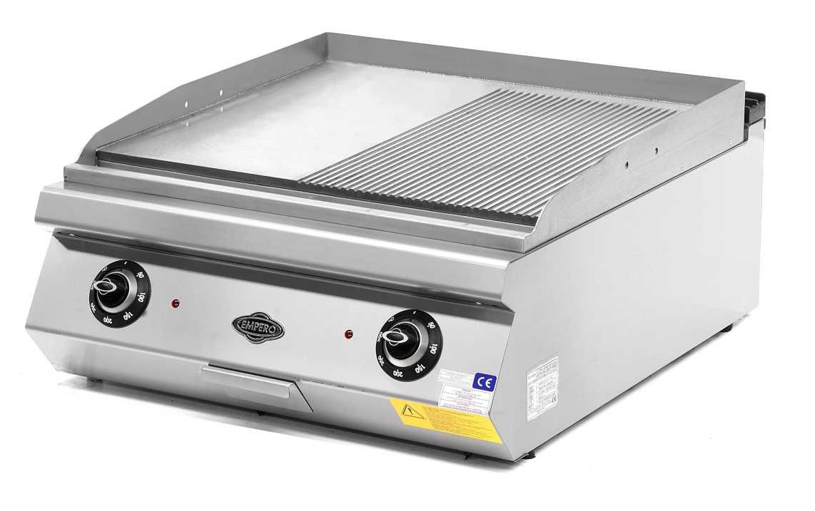 Empero EMP.PLS.9IE022-K 900 Seri Set Üstü Yarı Oluklu Krom Izgara Elektrikli 80x90x30 cm