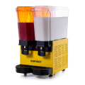 Samixir Klasik Twin Soğuk İçecek Dispenseri, 20+20 L, Fıskiyeli ve Karıştırıcılı, Sarı