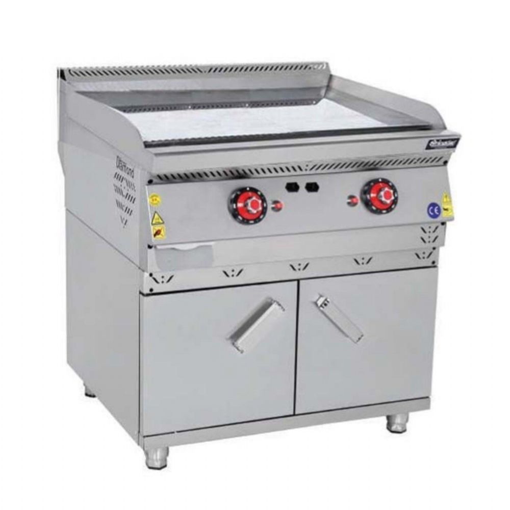 Himaksan HMK-DIGD 878 Dolaplı Gazlı Düz Pleyt Izgara 80x70x85 cm