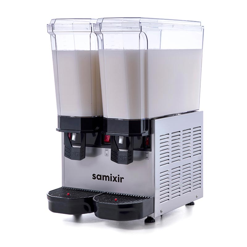 Samixir Klasik Twin Soğuk İçecek Dispenseri, 20+20 L, Karıştırıcılı, Inox 40.MMI