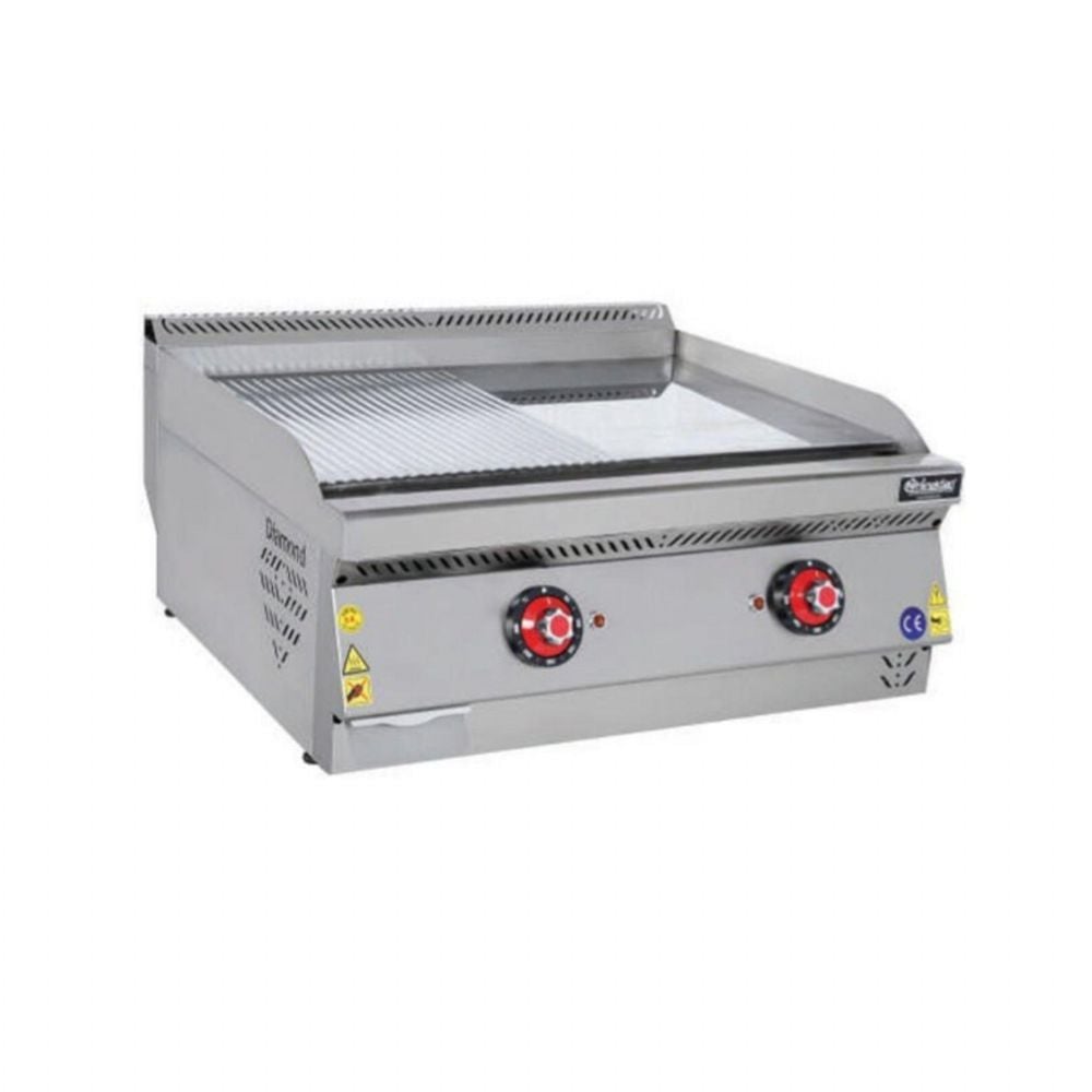 Himaksan HMK-PIEN 873 Set Üstü Elektrikli Pleyt Izgara Yarı Oluklu 80x70x30 cm