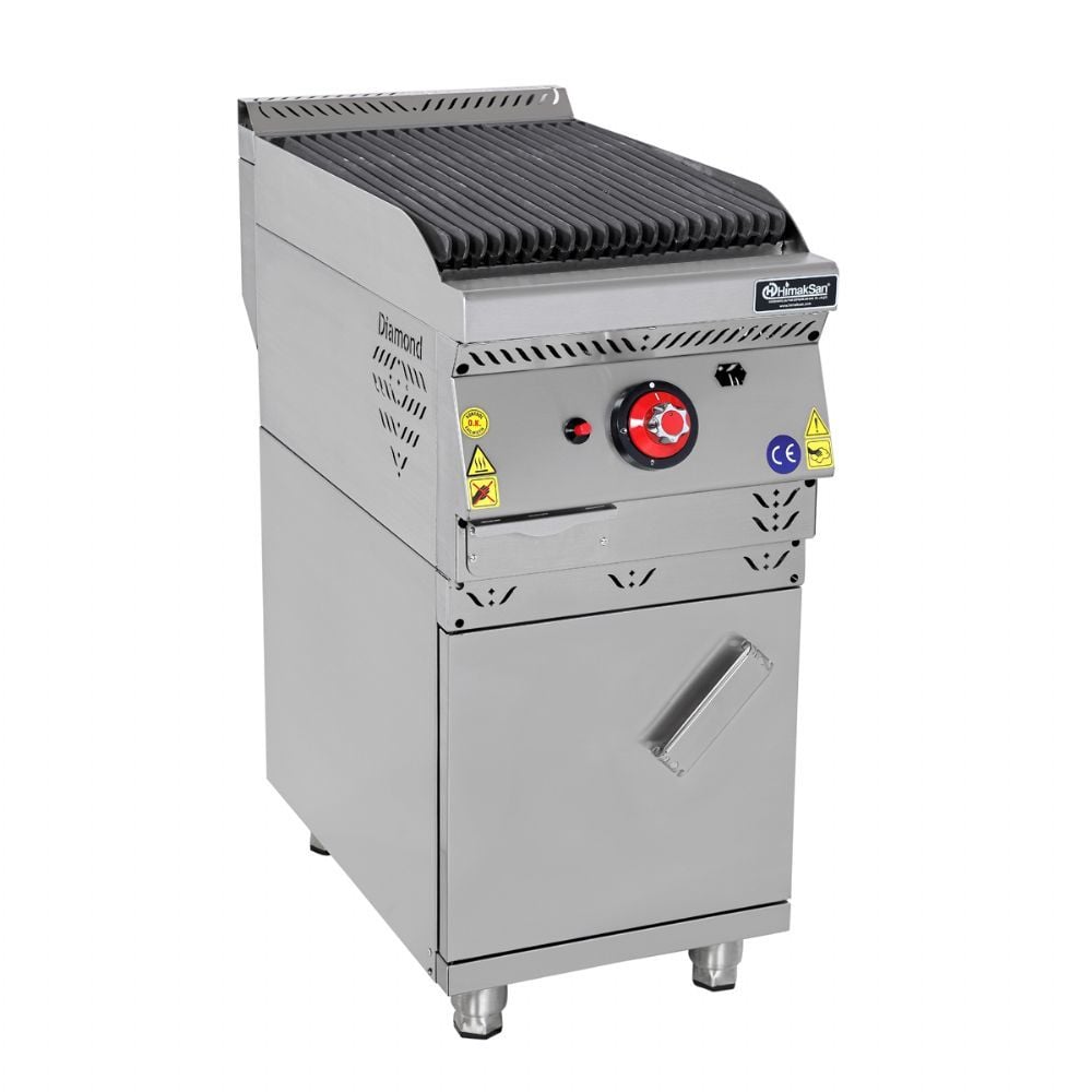 Himaksan HMK-DLIDG 478 Dolaplı Gazlı Lavataşlı Döküm Izgara 40x70x85 cm