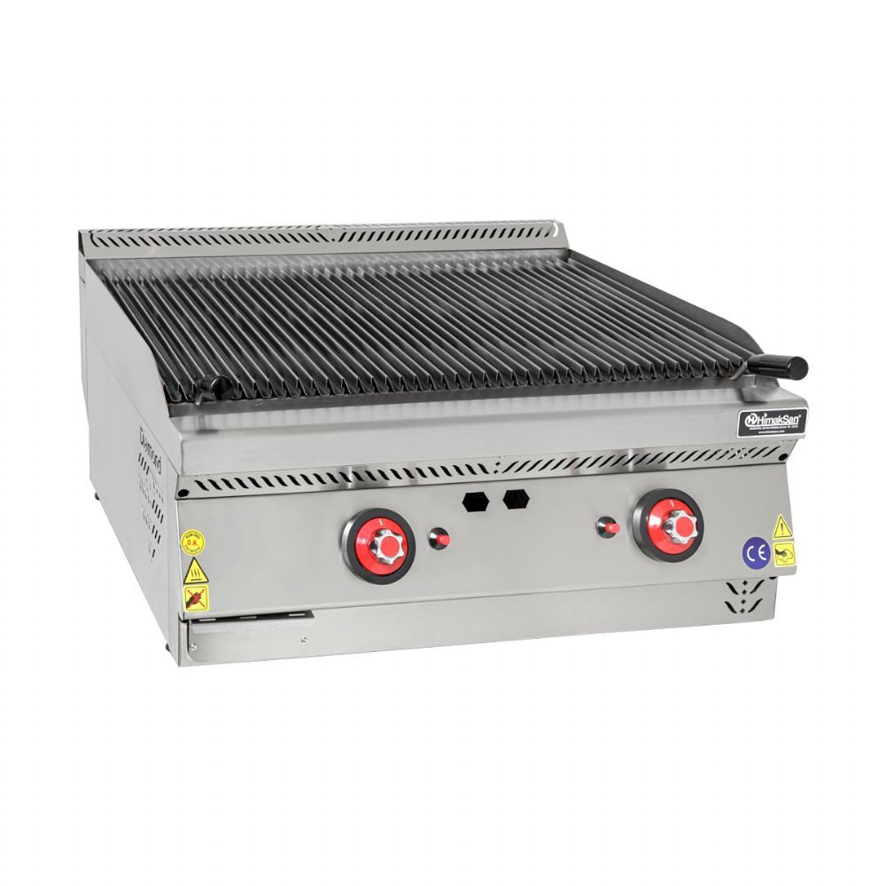 Himaksan HMK-SLIG 873 Set Üstü Gazlı Lavataşlı Izgara 80x70x30 cm