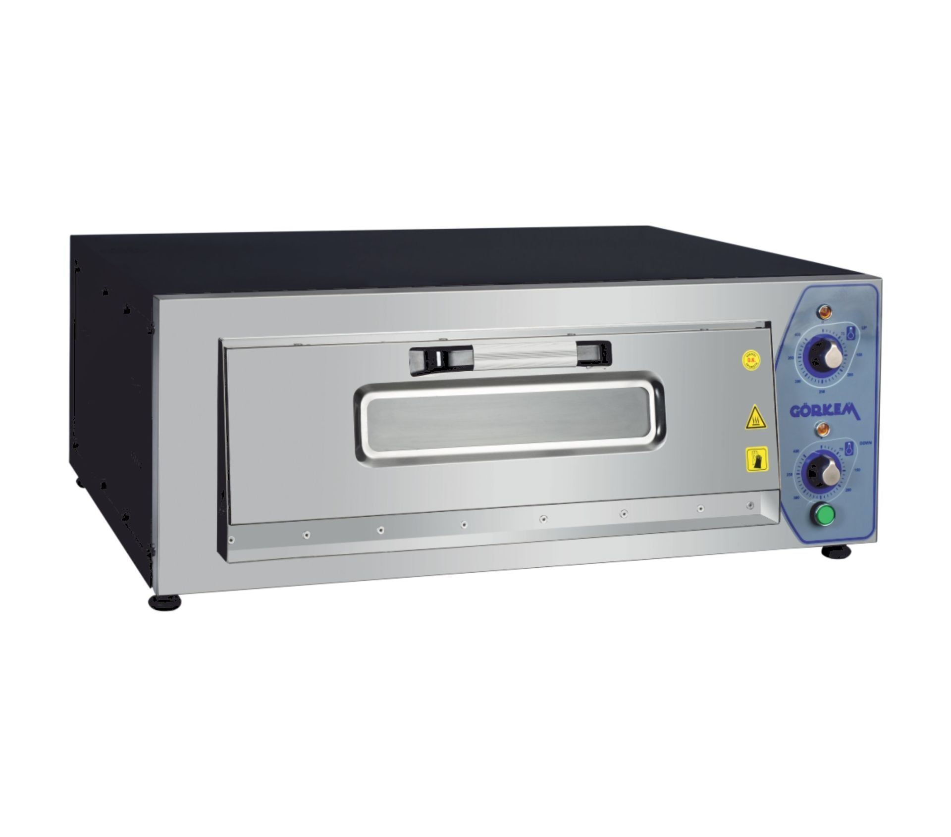 Görkem P620-1G Tek Katlı Pizza Fırını Gazlı 30 x 4 Adet Pizza Kapasiteli