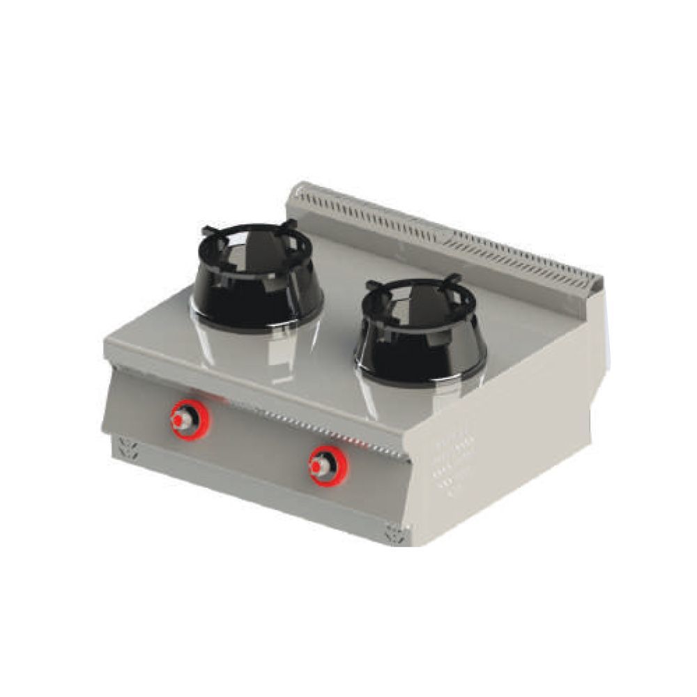 Himaksan HMK-SWOG 873 Set Üstü Gazlı İkili Wok Ocak 80x70x30 cm