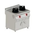 Himaksan HMK-DSWOG 878 Dolaplı Gazlı İkili Wok Ocak 80x70x85 cm