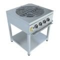 CSA 900 Seri Taban Raflı Künefe ve Börek Ocağı, 70x70x85 cm, LPG'li