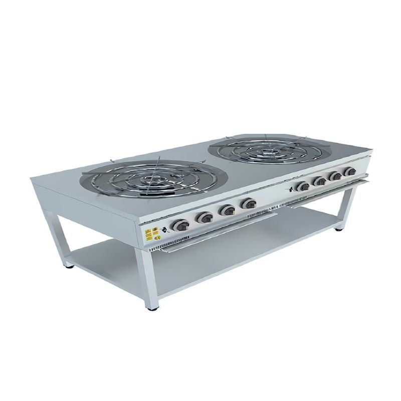 CSA 900 Seri Taban Raflı Künefe ve Börek Ocağı, 140x70x85 cm, LPG'li