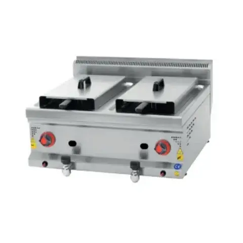 CSA Gazlı 8+8 Litre Set Üstü Fritöz 60x60x30 cm KRCS.SFG.660