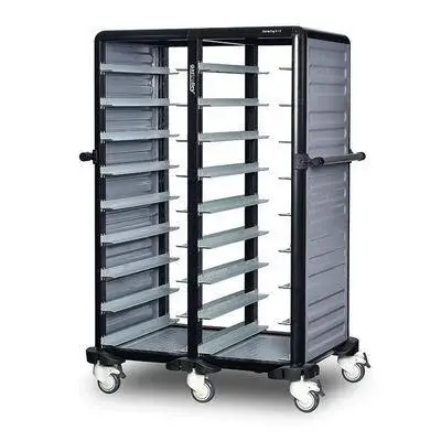 Gastrolley İkili Termo Tepsi Arabası 9+9 (2 Yanı+ Arka Kapalı) G.TT.18.D.3