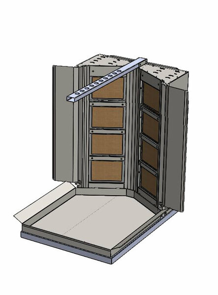 CSA İnox Doğalgazlı 8 Radyanlı Döner Ocağı Makinesi KRCS.SDOG.8
