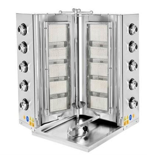 CSA İnox Lpg Tüplü 10 Radyanlı Döner Ocağı Makinesi KRCS.SDOGL.10