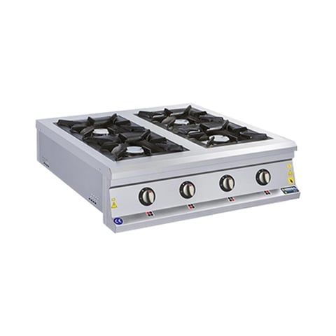 Görkem PSO 40 Profesyonel Set Üstü 4'lü Ocak Doğalgazlı CE 100X100x30 cm 258
