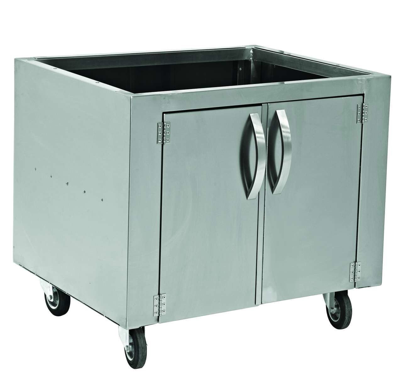 Empero EMP.PKF-50-D Profesyonel Kömürlü Fırın Paslanmaz Alt Dolabı Kapaklı